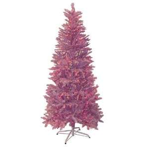 Pre Lit Pink Mauve Artificial Christmas Tree   Pink Lights 