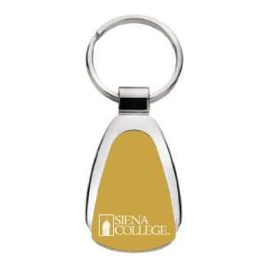  Siena College   Teardrop Keychain   Gold Sports 