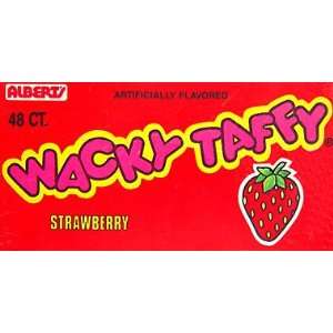 Alberts Wacky Taffy Strawberry 48ct. Grocery & Gourmet Food