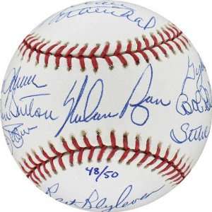  Career Shutouts Autographed Baseball Signed by 9 Pitchers 