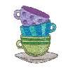 Bernina Artista Embroidery Machine Card COFFEE TALK  