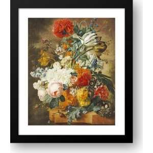  Tulips, An Opium Poppy, Hyacinths, Anemo 26x30 Framed Art 