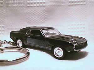1969 Ford Mustang Shelby GT 500 Black Key Chain  