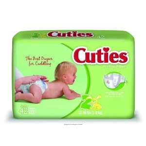  Cuties Baby Diapers, Cuties Diapers Sz2 12 18Lbs, (1 CASE 