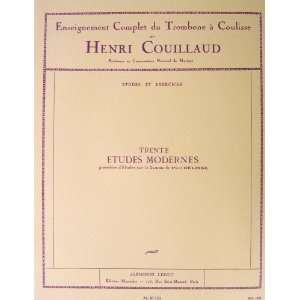    Trente Etudes Modernes pour Trombone Henri Couillaud Books