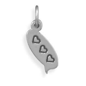  3 Hearts Text Message Charm Jewelry
