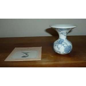  Oriental Hirado Ware Ietsugu Miniature Vase Franklin Mint 