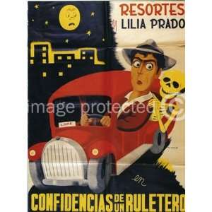 Confidencias de un Ruletero Mexican Cinema Poster   11 x 