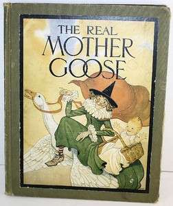   The Real Mother Goose Rand McNally & Co. Chicago Childs Hardback Book