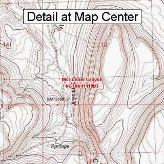  USGS Topographic Quadrangle Map   McConnel Canyon, Nevada 