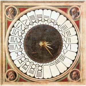 Hand Made Oil Reproduction   Paolo Uccello   24 x 24 inches   Clock 