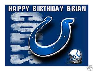 Indianapolis Colts edible cake image topper frosting  