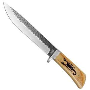 Superb Shiraki Wood Scorpion Handle S. Steel 8 1/5 In. Long Drop Point 