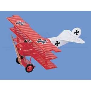  Fokker   Dr 1 Tri Plane, Red/White Aircraft Model 