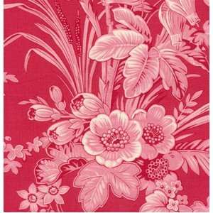 Verna Mosquera Heavenly Peace TOILE Cranberry VM30 Fabric By the Yard 