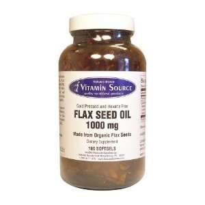 Vitamin Source Flax Seed Oil Organic Hexane Free Softgels