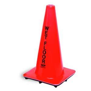 Continental 125ENG Orange Wet Floor Caution Cone with English Imprint 