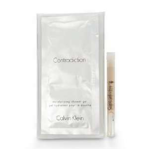 CONTRADICTION by Calvin Klein for Women, Vial (sample) + Body Cream 