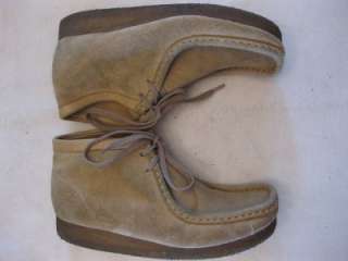 Clarks Wallabees Sand high boots 7.5 M 35385 womens tan  