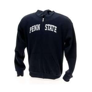  Penn State Kids Zip Up Hooded Sweatshirt Navy Arching 