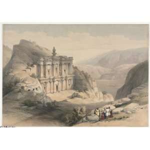 Hand Made Oil Reproduction   David Roberts   24 x 16 inches   El Deir 