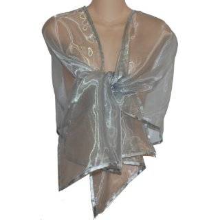   Organza Evening Wrap Shawl for Prom Wedding Bride by Sheer Delights