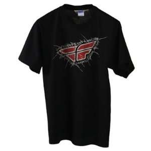    FLY CASUAL FLY TEE SHATTER BLK LG SHATTER BLACK L Automotive