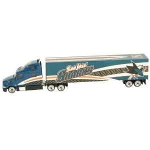 San Jose Sharks 180 Scale Diecast Tractor Trailer (Recommended Ages 