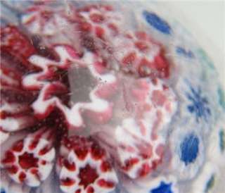   American or English? Glass Paperweight Concentric Millefiori  