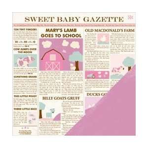   Sided Paper 12X12 Newspaper MM34581; 25 Items/Order