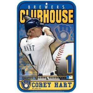  MLB Corey Hart Milwaukee Brewers Sign