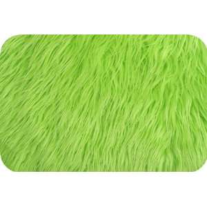  Faux Fur Mongolian Lime 58 to 60 Inch Fabric By the Yard 