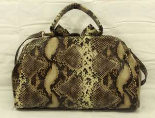 Jessica Simpson Handbag Runway Natural Bowtie Croc Skin  
