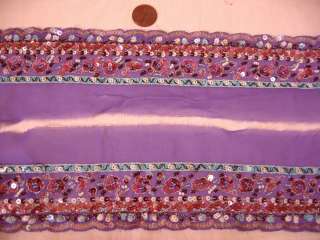 Vintage Antique Border Sari Trim Lace Ribbon INDIA NR  