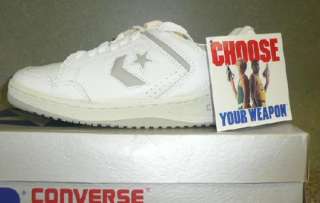 VTG 80s 90s CONVERSE WEAPON LEATHER SNEAKERS SHOES NIB NEW SIZE MENS 7 