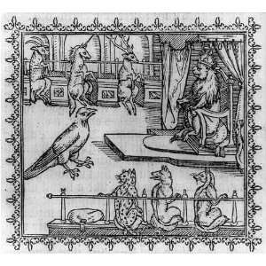    Fables from incunabula,courtroom scene,animals,1570