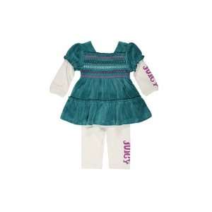  Juicy Couture Infant Baby 2PC Dress & Pants Set Size 3 6 