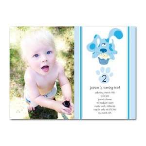  Birthday Party Invitations   Blues Clues Cupcake Chow By 