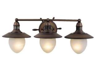 LIGHT NAUTICAL vaxcel COPPER BRONZE BATHROOM VANITY LIGHTING 