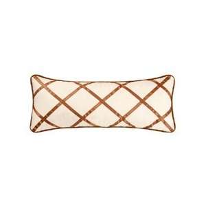  Seraphina Brown Traditional Harlequin Ribbon Pillow