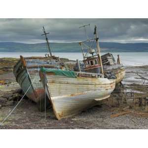  Wrecked Fishing Boats in Gathering Storm, Salen, Isle of 