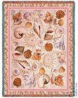 Seashells by Seashore Tapestry Throw Blanket Free Ship  