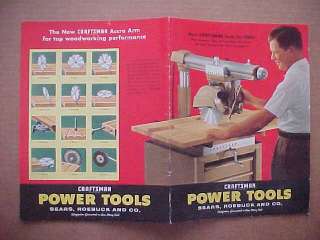 Vintage 1959 Craftsman Power Tools , Roebuck & Co.  