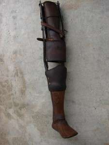 19TH CENTURY ANTIQUE PROSTHETIC LEG    IN CONTINENTAL USA 