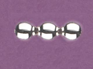 STERLING SILVER BEADS round spacer smooth corrugated  