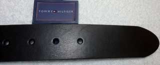   HILFIGER MENS LEATHER BELT  BUTTON LOGO ALL SIZES PERFECT 4 JEANS