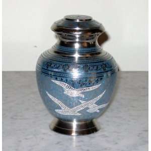  Going Home Pet Cremation Urn, Solid Brass, Screw Top Lid 