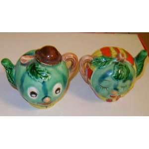  Mr and Mrs Teapot Salt and Pepper Shakers 