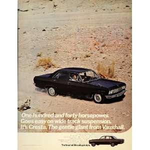 1968 Ad Vauxhall Cresta British Car Automobile Desert   Original Print 