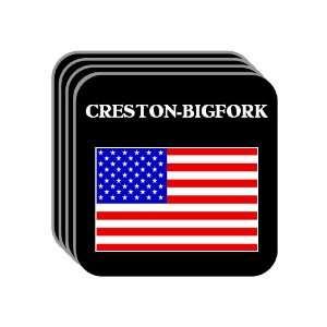  US Flag   Creston Bigfork, Montana (MT) Set of 4 Mini 